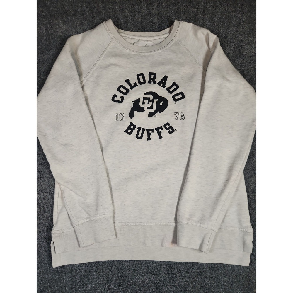 Colorado Buffaloes Sweatshirt Womens Medium League Collegiate Wear Gray Crewneck